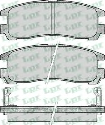 Колодки тормозные дисковые LPR 05P043