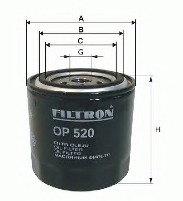 Фильтр масляный двигателя FILTRON OP617