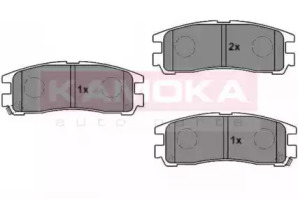 Колодки тормозные дисковые задние, комплект KAMOKA JQ1011606