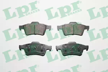 Колодки тормозные дисковые задние, комплект LPR 05P815