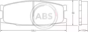Колодки тормозные дисковые ABS 37024