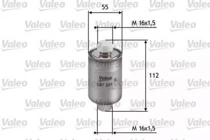Фильтр топливный VALEO 587201
