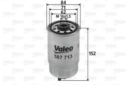 Фильтр топливный VALEO 587713