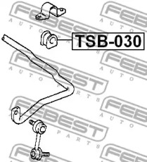 Втулка переднего стабилизатора FEBEST TSB030