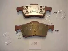 Колодки тормозные дисковые задние JAPKO 51138